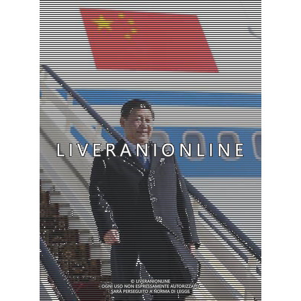(140206) -- SOCHI, Feb. 6, 2014 () -- Chinese President Xi Jinping arrives in Sochi, Russia, Feb. 6, 2014. Xi will attend the opening ceremony of the 22nd Winter Olympic Games here, at the invitation of Russian President Vladimir Putin. It will be the first attendance by a Chinese head of state at an opening ceremony of a major overseas sports event. (/Lan Hongguang) (mt) ©photoshot/AGENZIA ALDO LIVERANI SAS - ITALY ONLY - 22mi Giochi Olimpici Invernali Olimpiadi di Sochi, Russia 6 febbraio 2014