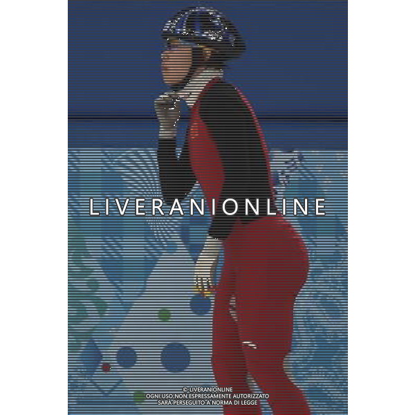 (140206) -- SOCHI, Feb. 6, 2014 () -- Zhou Yang of China\'s short track speed skating team attends a training ahead of the Sochi 2014 Olympic Winter Games in Sochi, Feb. 6, 2014. (/Wang Haofei) ©photoshot/AGENZIA ALDO LIVERANI SAS - ITALY ONLY - 22mi Giochi Olimpici Invernali Olimpiadi di Sochi, Russia 6 febbraio 2014