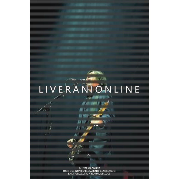 Del Amitri plays the Eventim Apollo Hammersmith, London on 07/02/2014. Del Amitri return from a ten year sabbatical. Justin Currie and Iain Harvie were again joined on stage by Andy Alston, Kris Dollimore and Ashley Soan. Picture by Julie Edwards AG ALDO LIVERANI SAS ONLY ITALY
