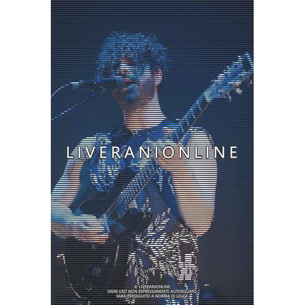 Yannis Philippakis of Rock band Foals performs live at Manchester Apollo, 7th February 2014. AG ALDO LIVERANI SAS ONLY ITALY
