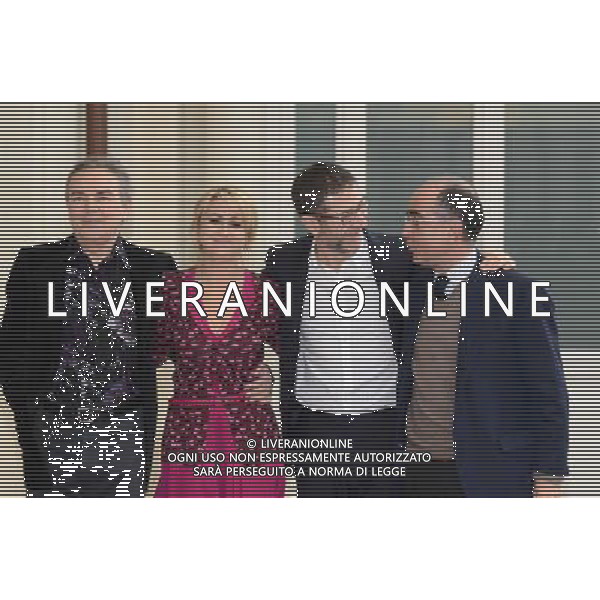 Presentazione della 64ma Edizione del Festival di SanRemo 10 febbraio 2014 nella foto Luciana Littizzetto Fazio Fazio e Giancarlo Leone ©Gazzaniga/AGENZIA ALDO LIVERANI SAS