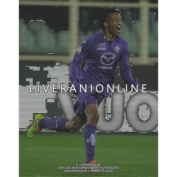 Coppa Italia TIM Cup 2013/2014 Semifinale Ritorno Firenze - 11.02.2014 Fiorentina-Udinese Nella Foto:cuadrado esulta /Ph.Vitez-Ag. Aldo Liverani
