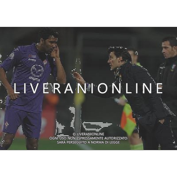 Coppa Italia TIM Cup 2013/2014 Semifinale Ritorno Firenze - 11.02.2014 Fiorentina-Udinese Nella Foto:Montella Vincenzo-Compper Marvin /Ph.Vitez-Ag. Aldo Liverani