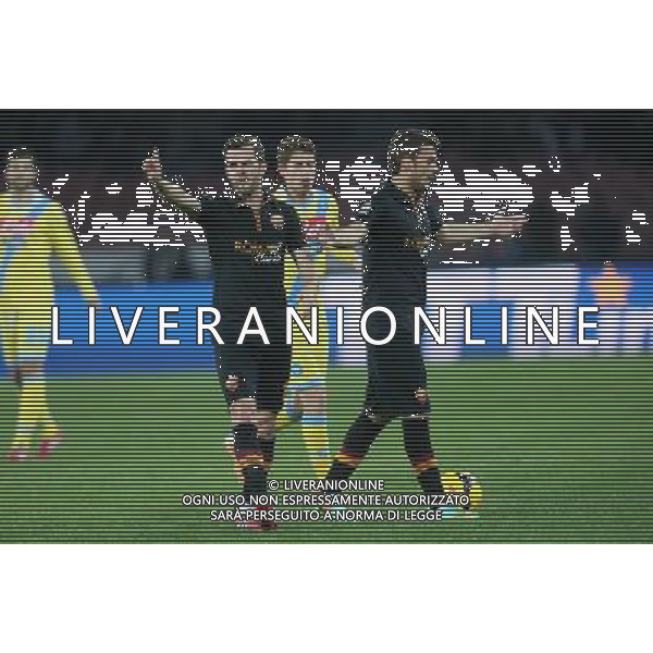 NAPOLI - ROMA SEMIFINALE DI RITORNO COPPA ITALIA TIM CUP 12 FEBBRAIO 2014 NELLA FOTO: PJANIC, LJAJIC ©MOSCA/AGENZIA ALDO LIVERANI SAS