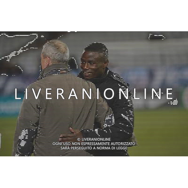 Bernard CASONI / Paul Georges NTEP - 12.02.2014 - Auxerre / Rennes - 1/8emeFinale Coupe de France Photo : Dave Winter / Icon Sport AG ALDO LIVERANI SAS ONLY ITALY