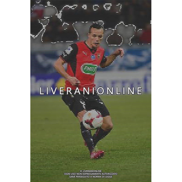 Foued KADIR - 12.02.2014 - Auxerre / Rennes - 1/8emeFinale Coupe de France Photo : Dave Winter / Icon Sport AG ALDO LIVERANI SAS ONLY ITALY