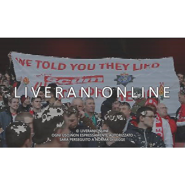 Liverpool Banner Photo by Kieran Galvin/CameraSport Football - FA Challenge Cup Fifth Round - Arsenal v Liverpool - Sunday 16th February 2014 - Emirates Stadium - London © CameraSport - 43 Linden Ave. Countesthorpe. Leicester. England. LE8 5PG - Tel: +44 (0) 116 277 4147 - admin@camerasport.com - www.camerasport.com AG ALDO LIVERANI SAS ONLY ITALY