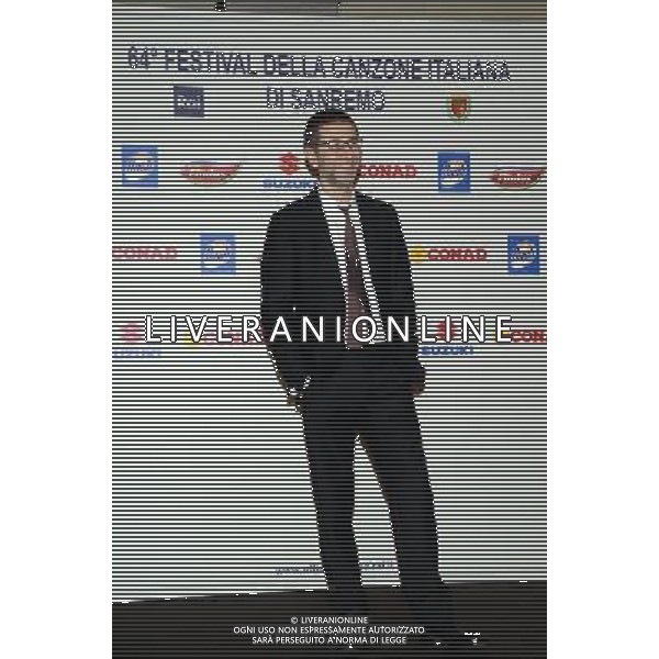 Conferenza Stampa del 64mo Festival della canzone di Sanremo (im) 17 febbraio 2014 Nella foto: Fabio Fazio ©Gazzaniga/AGENZIA ALDO LIVERANI SAS