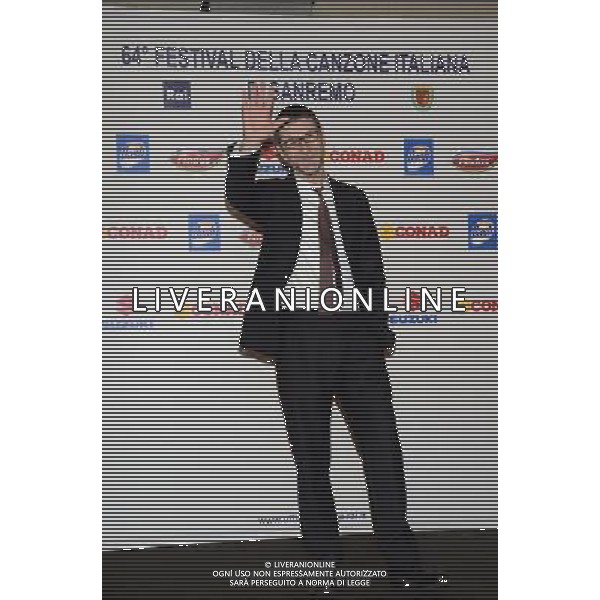 Conferenza Stampa del 64mo Festival della canzone di Sanremo (im) 17 febbraio 2014 Nella foto: Fabio Fazio ©Gazzaniga/AGENZIA ALDO LIVERANI SAS