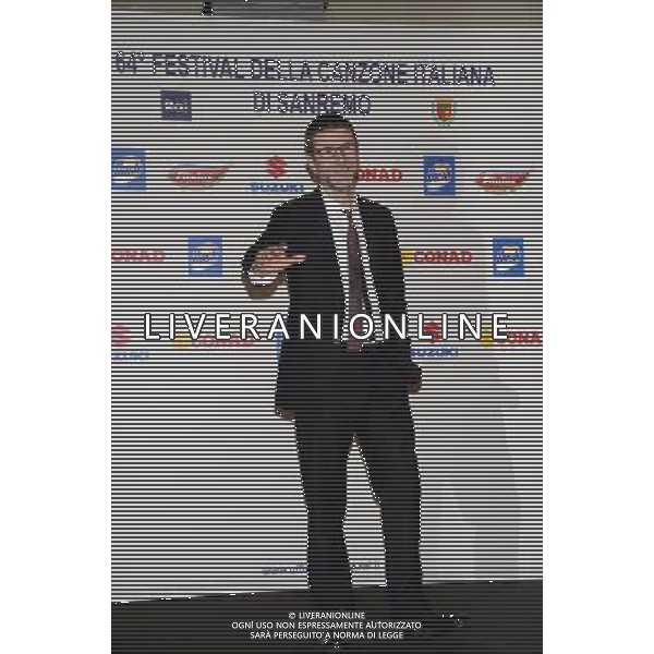 Conferenza Stampa del 64mo Festival della canzone di Sanremo (im) 17 febbraio 2014 Nella foto: Fabio Fazio ©Gazzaniga/AGENZIA ALDO LIVERANI SAS