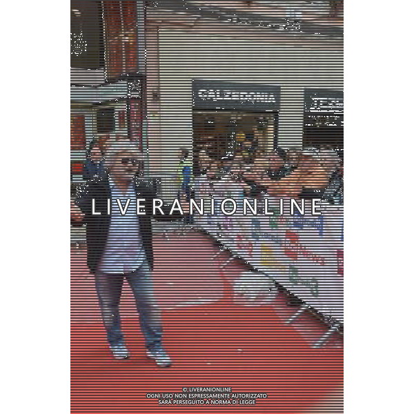 64ma edizione del Festival di Sanremo 18 febbraio 2014 Nella foto: il Sosia Beppe Grillo davanti all\'Ariston ©gazzaniga/AGENZIA ALDO LIVERANI SAS