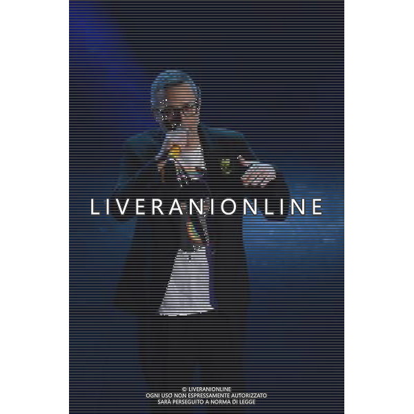 Festival di Sanremo Nella foto: Frankie Hi-NRG MC Prima Serata 64mo Festival della Canzone Italiana di Sanremo 18 febbraio 2014 ©gazzaniga/AGENZIA ALDO LIVERANI SAS