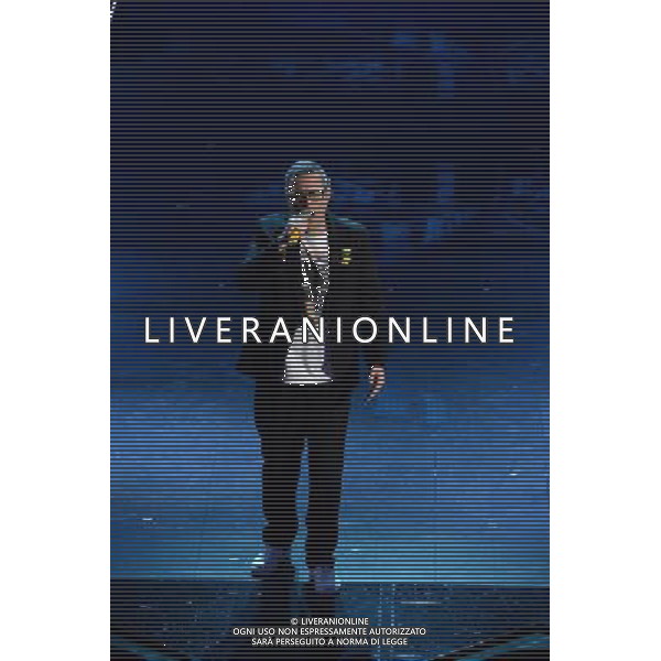 Festival di Sanremo Nella foto: Frankie Hi-NRG MC Prima Serata 64mo Festival della Canzone Italiana di Sanremo 18 febbraio 2014 ©gazzaniga/AGENZIA ALDO LIVERANI SAS