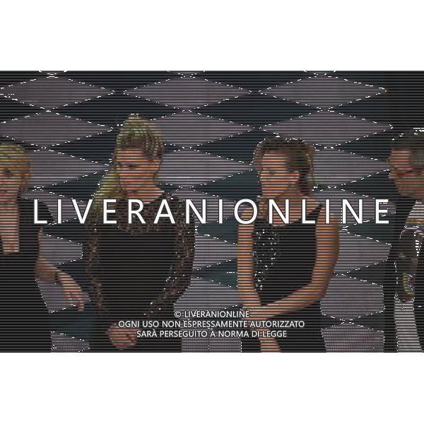 Festival di Sanremo Nella foto: Tania Cagnotto,Francesca Dallape\' Prima Serata 64mo Festival della Canzone Italiana di Sanremo 18 febbraio 2014 ©gazzaniga/AGENZIA ALDO LIVERANI SAS