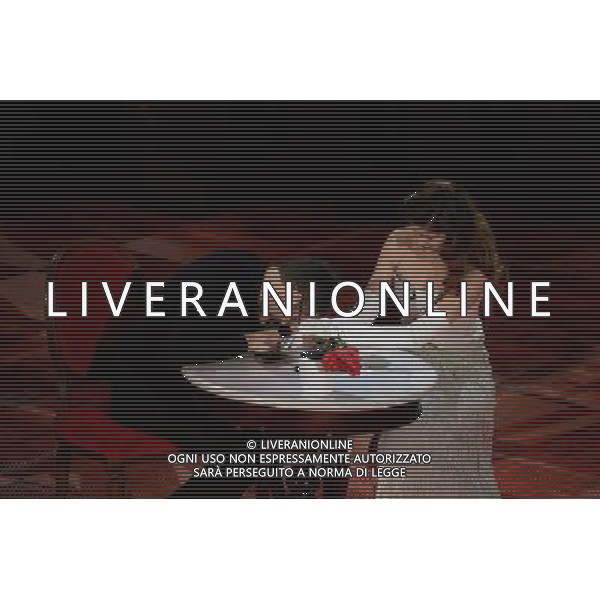 Festival di Sanremo Nella foto: Laetitia Casta, Fabio fazio Prima Serata 64mo Festival della Canzone Italiana di Sanremo 18 febbraio 2014 ©gazzaniga/AGENZIA ALDO LIVERANI SAS