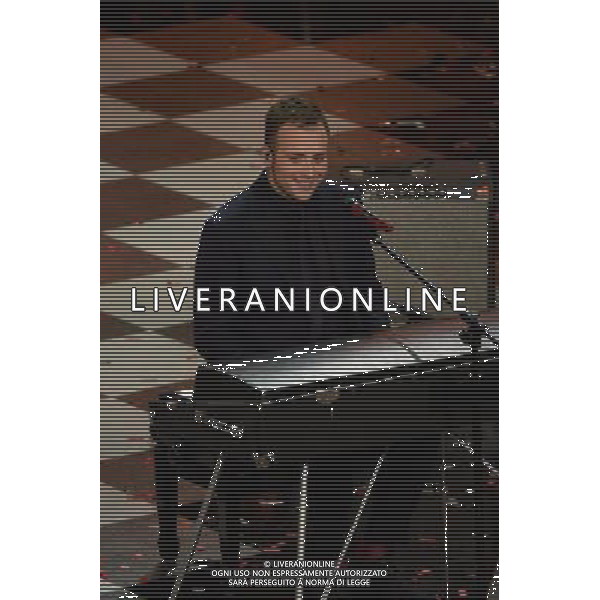 Festival di Sanremo Nella foto: Raphael Gualazzi The Bloody Beetroots Prima Serata 64mo Festival della Canzone Italiana di Sanremo 18 febbraio 2014 ©gazzaniga/AGENZIA ALDO LIVERANI SAS