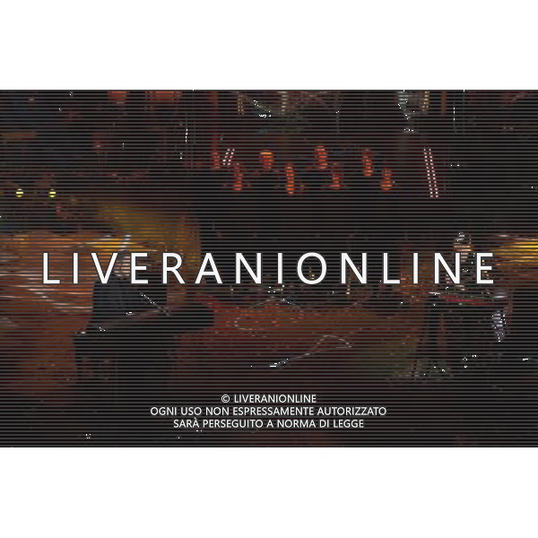 Festival di Sanremo Nella foto: Raphael Gualazzi The Bloody Beetroots Prima Serata 64mo Festival della Canzone Italiana di Sanremo 18 febbraio 2014 ©gazzaniga/AGENZIA ALDO LIVERANI SAS