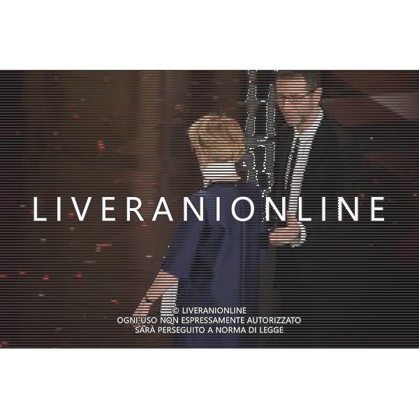 Festival di Sanremo Nella foto: Fazio Fazio, Luciano Littizzetto Prima Serata 64mo Festival della Canzone Italiana di Sanremo 18 febbraio 2014 ©gazzaniga/AGENZIA ALDO LIVERANI SAS