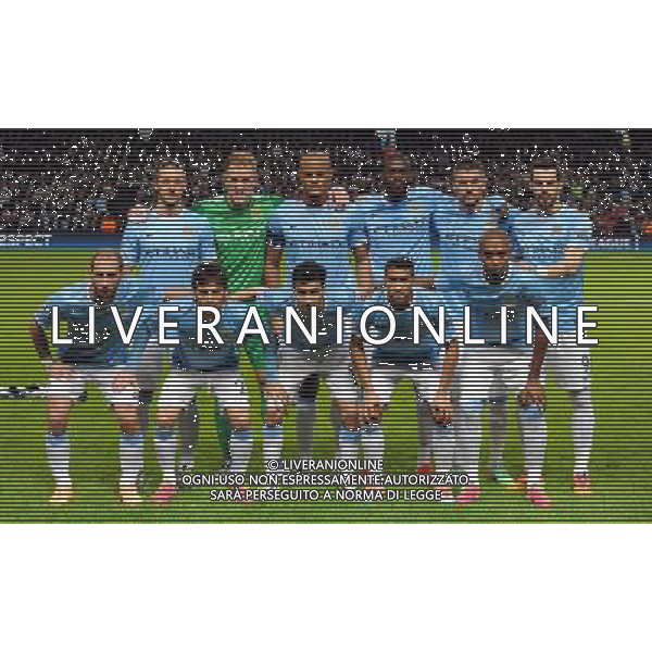 MANCHESTER CITY TEAM GROUP MANCHESTER CITY V BARCELONA FC MANCHESTER CITY V BARCELONA FC, CHAMPIONS LEAGUE ETIHAD STADIUM, MANCHESTER, ENGLAND 18 February 2014 GAT78681 CHAMPIONS LEAGUE 1ST LEG 18/02/14 WARNING! This Photograph May Only Be Used For Newspaper And/Or Magazine Editorial Purposes. May Not Be Used For Publications Involving 1 player, 1 Club Or 1 Competition Without Written Authorisation From Football DataCo Ltd. For Any Queries, Please Contact Football DataCo Ltd on +44 (0) 207 864 9121 AG ALDO LIVERANI SAS ONLY ITALY