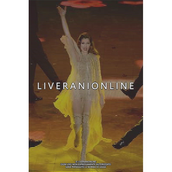 Prima Serata 64mo Festival della Canzone Italiana di Sanremo 18 febbraio 2014 Nella foto: il balletto di Laetitia Casta ©gazzaniga/AGENZIA ALDO LIVERANI SAS