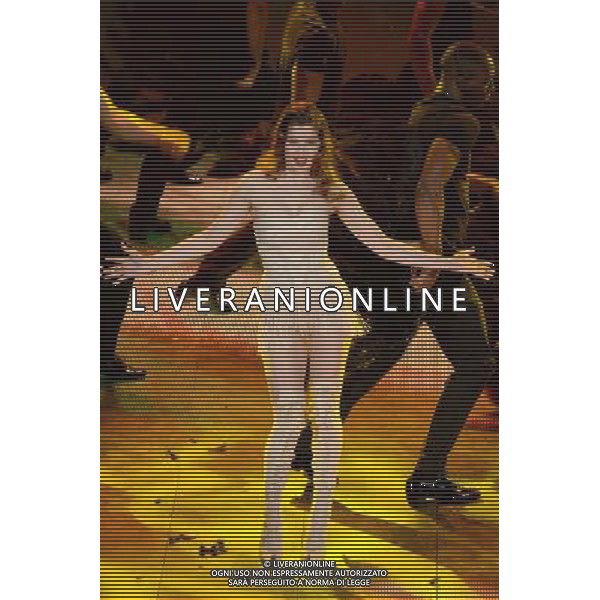 Prima Serata 64mo Festival della Canzone Italiana di Sanremo 18 febbraio 2014 Nella foto: il balletto di Laetitia Casta ©gazzaniga/AGENZIA ALDO LIVERANI SAS