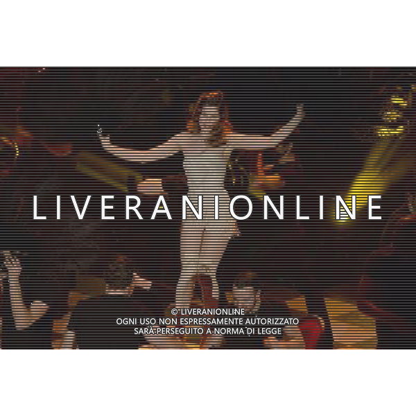 Prima Serata 64mo Festival della Canzone Italiana di Sanremo 18 febbraio 2014 Nella foto: il balletto di Laetitia Casta ©gazzaniga/AGENZIA ALDO LIVERANI SAS