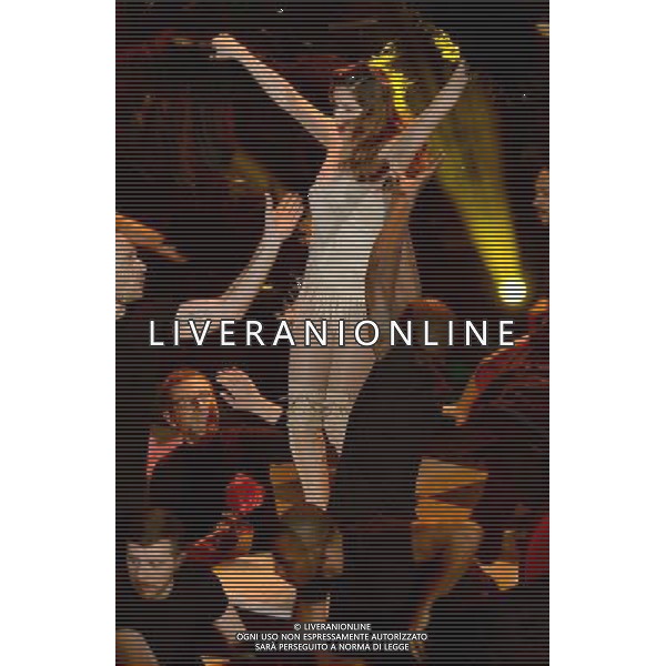 Prima Serata 64mo Festival della Canzone Italiana di Sanremo 18 febbraio 2014 Nella foto: il balletto di Laetitia Casta ©gazzaniga/AGENZIA ALDO LIVERANI SAS