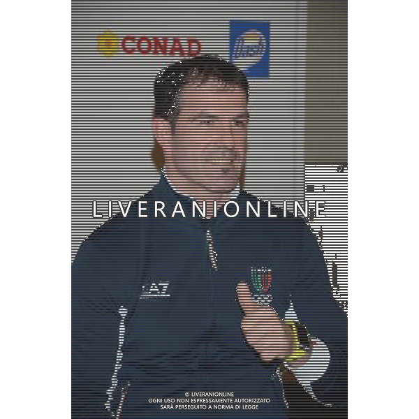 64mo Festival della Canzone Italiana di Sanremo 19 febbraio 2014 Nella foto: Armin Zoeggeler ©gazzaniga/AGENZIA ALDO LIVERANI SAS