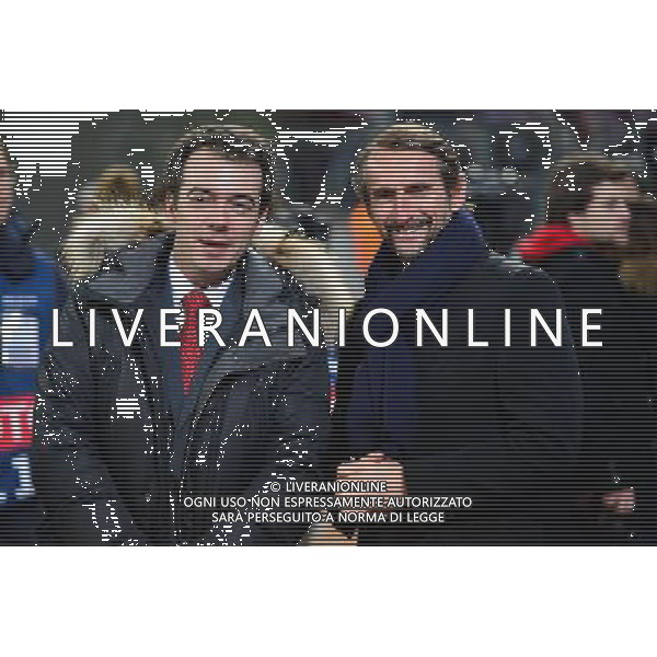 Cyril LINETTE / Jean Claude BLANC - 18.02.2014 - Bayer Leverkusen / Paris Saint Germain - 1/8emeFinale Aller Ligue des Champions - Photo : Dave Winter / Icon Sport AG ALDO LIVERANI SAS ONLY ITALY