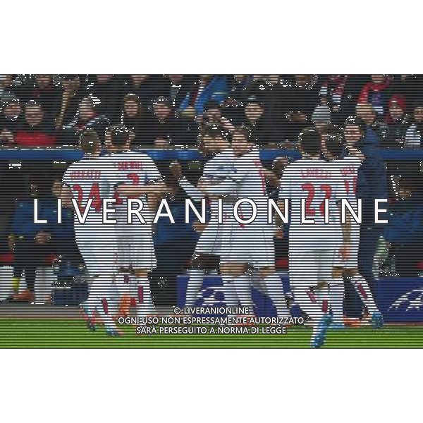 Joie Blaise MATUIDI - 18.02.2014 - Bayer Leverkusen / Paris Saint Germain - 1/8emeFinale Aller Ligue des Champions - Photo : Dave Winter / Icon Sport AG ALDO LIVERANI SAS ONLY ITALY