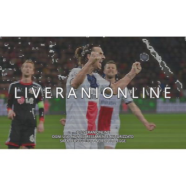 Joie Zlatan IBRAHIMOVIC - 18.02.2014 - Bayer Leverkusen / Paris Saint Germain - 1/8emeFinale Aller Ligue des Champions - Photo : Dave Winter / Icon Sport AG ALDO LIVERANI SAS ONLY ITALY