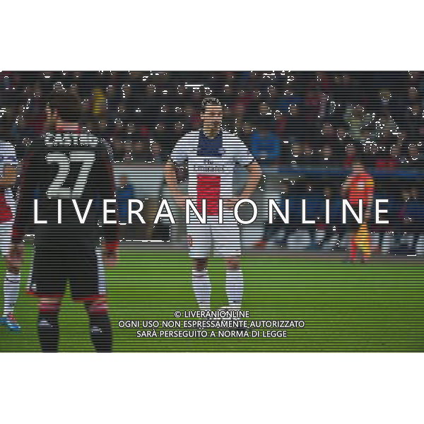 Zlatan IBRAHIMOVIC - 18.02.2014 - Bayer Leverkusen / Paris Saint Germain - 1/8emeFinale Aller Ligue des Champions - Photo : Dave Winter / Icon Sport AG ALDO LIVERANI SAS ONLY ITALY