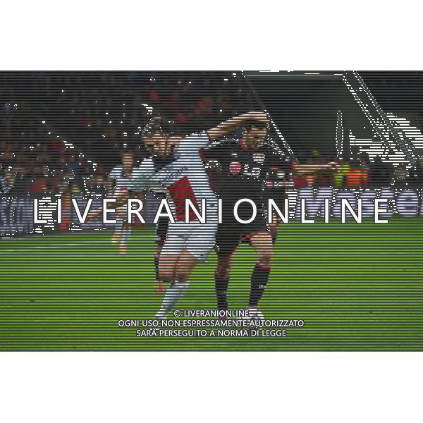 Zlatan IBRAHIMOVIC / Emir SPAHIC - 18.02.2014 - Bayer Leverkusen / Paris Saint Germain - 1/8emeFinale Aller Ligue des Champions - Photo : Dave Winter / Icon Sport AG ALDO LIVERANI SAS ONLY ITALY