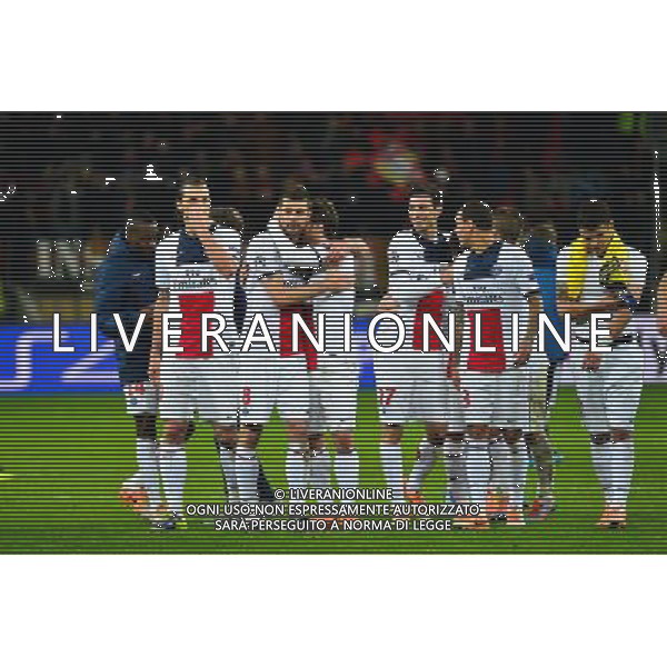 Joie PSG - 18.02.2014 - Bayer Leverkusen / Paris Saint Germain - 1/8emeFinale Aller Ligue des Champions - Photo : Dave Winter / Icon Sport AG ALDO LIVERANI SAS ONLY ITALY