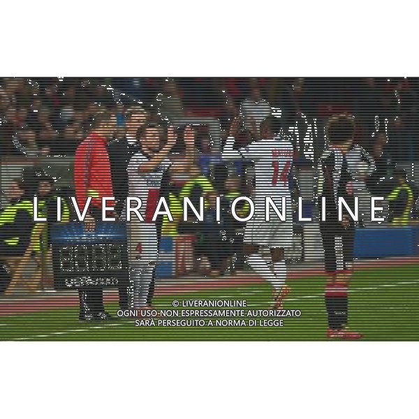Yohan CABAYE / Blaise MATUIDI - 18.02.2014 - Bayer Leverkusen / Paris Saint Germain - 1/8emeFinale Aller Ligue des Champions - Photo : Dave Winter / Icon Sport AG ALDO LIVERANI SAS ONLY ITALY