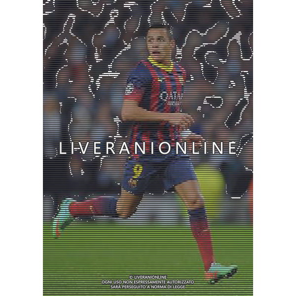 ALEXIS SANCHEZ BARCELONA FC MANCHESTER CITY V BARCELONA FC, CHAMPIONS LEAGUE ETIHAD STADIUM, MANCHESTER, ENGLAND 18 February 2014 GAT78717 MANCHESTER CITY V BARCELONA FC CHAMPIONS LEAGUE 1ST LEG 18/02/14 WARNING! This Photograph May Only Be Used For Newspaper And/Or Magazine Editorial Purposes. May Not Be Used For Publications Involving 1 player, 1 Club Or 1 Competition Without Written Authorisation From Football DataCo Ltd. For Any Queries, Please Contact Football DataCo Ltd on +44 (0) 207 864 9121 AG ALDO LIVERANI SAS ONLY ITALY