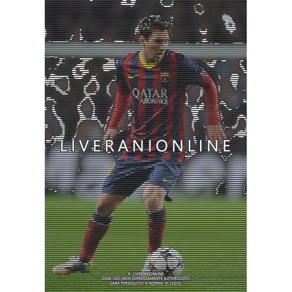 LIONEL MESSI BARCELONA FC MANCHESTER CITY V BARCELONA FC, CHAMPIONS LEAGUE ETIHAD STADIUM, MANCHESTER, ENGLAND 18 February 2014 GAT78716 MANCHESTER CITY V BARCELONA FC CHAMPIONS LEAGUE 1ST LEG 18/02/14 WARNING! This Photograph May Only Be Used For Newspaper And/Or Magazine Editorial Purposes. May Not Be Used For Publications Involving 1 player, 1 Club Or 1 Competition Without Written Authorisation From Football DataCo Ltd. For Any Queries, Please Contact Football DataCo Ltd on +44 (0) 207 864 9121 AG ALDO LIVERANI SAS ONLY ITALY