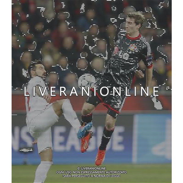 Championsleague, Bayer Leverkusen vs. Paris St. Germain, 18.02.14 Stefan Reinartz (Leverkusen) gegen Ezequiel Lavezzi (Paris) Hasan Bratic;Koblenzerstr.3;56412 Nentershausen;Tel.:0172-2733357; hb-press-agency@t-online.de;http://www.uptodate-bildagentur.de; Veroeffentlichung gem. AGB - Stand 09.2006; Foto ist Honorarpflichtig zzgl. 7% Ust.; Steuer-Nr.: 30 807 6032 6;Finanzamt Montabaur; Nassauische Sparkasse Nentershausen; Konto 828017896, BLZ 510 500 15;SWIFT-BIC: NASS DE 55;IBAN: DE69 5105 0015 0828 0178 96; Belegexemplar erforderlich! AG ALDO LIVERANI SAS ONLY ITALY