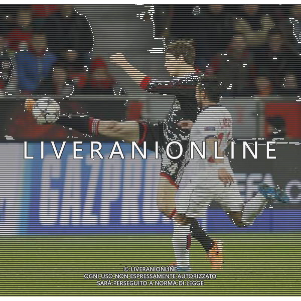Championsleague, Bayer Leverkusen vs. Paris St. Germain, 18.02.14 Philipp Wollscheid (Leverkusen) gegen Ezequiel Lavezzi (Paris) Hasan Bratic;Koblenzerstr.3;56412 Nentershausen;Tel.:0172-2733357; hb-press-agency@t-online.de;http://www.uptodate-bildagentur.de; Veroeffentlichung gem. AGB - Stand 09.2006; Foto ist Honorarpflichtig zzgl. 7% Ust.; Steuer-Nr.: 30 807 6032 6;Finanzamt Montabaur; Nassauische Sparkasse Nentershausen; Konto 828017896, BLZ 510 500 15;SWIFT-BIC: NASS DE 55;IBAN: DE69 5105 0015 0828 0178 96; Belegexemplar erforderlich! AG ALDO LIVERANI SAS ONLY ITALY