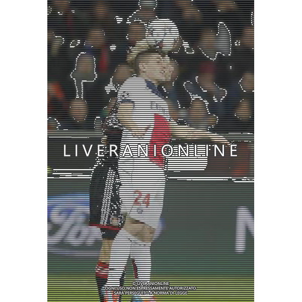 Championsleague, Bayer Leverkusen vs. Paris St. Germain, 18.02.14 Simon Rolfes (Leverkusen) gegen Marco Verratti (Paris) Hasan Bratic;Koblenzerstr.3;56412 Nentershausen;Tel.:0172-2733357; hb-press-agency@t-online.de;http://www.uptodate-bildagentur.de; Veroeffentlichung gem. AGB - Stand 09.2006; Foto ist Honorarpflichtig zzgl. 7% Ust.; Steuer-Nr.: 30 807 6032 6;Finanzamt Montabaur; Nassauische Sparkasse Nentershausen; Konto 828017896, BLZ 510 500 15;SWIFT-BIC: NASS DE 55;IBAN: DE69 5105 0015 0828 0178 96; Belegexemplar erforderlich! AG ALDO LIVERANI SAS ONLY ITALY