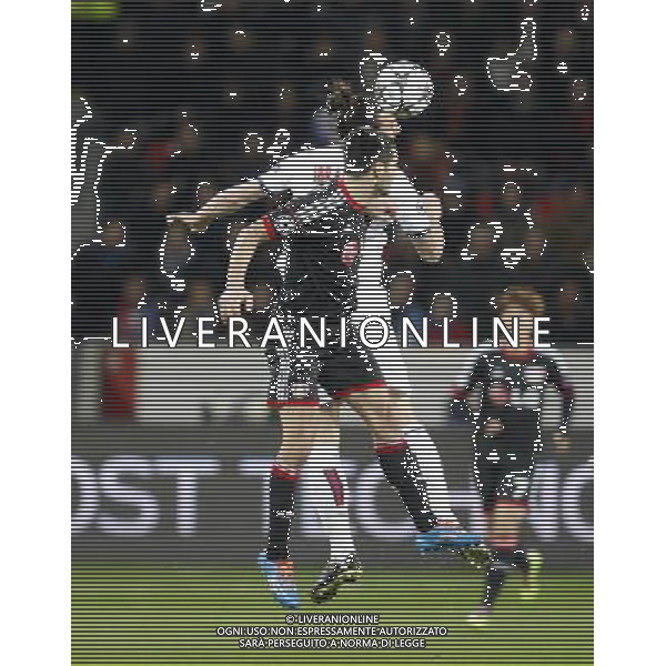 Championsleague, Bayer Leverkusen vs. Paris St. Germain, 18.02.14 Emir Spahic (Leverkusen) gegen Zlatan Ibrahimovic (Paris) Hasan Bratic;Koblenzerstr.3;56412 Nentershausen;Tel.:0172-2733357; hb-press-agency@t-online.de;http://www.uptodate-bildagentur.de; Veroeffentlichung gem. AGB - Stand 09.2006; Foto ist Honorarpflichtig zzgl. 7% Ust.; Steuer-Nr.: 30 807 6032 6;Finanzamt Montabaur; Nassauische Sparkasse Nentershausen; Konto 828017896, BLZ 510 500 15;SWIFT-BIC: NASS DE 55;IBAN: DE69 5105 0015 0828 0178 96; Belegexemplar erforderlich! AG ALDO LIVERANI SAS ONLY ITALY