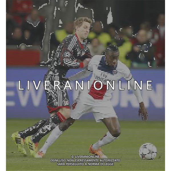 Championsleague, Bayer Leverkusen vs. Paris St. Germain, 18.02.14 Stefan Kie ling (Leverkusen) gegen Blaise Matuidi (Paris) Hasan Bratic;Koblenzerstr.3;56412 Nentershausen;Tel.:0172-2733357; hb-press-agency@t-online.de;http://www.uptodate-bildagentur.de; Veroeffentlichung gem. AGB - Stand 09.2006; Foto ist Honorarpflichtig zzgl. 7% Ust.; Steuer-Nr.: 30 807 6032 6;Finanzamt Montabaur; Nassauische Sparkasse Nentershausen; Konto 828017896, BLZ 510 500 15;SWIFT-BIC: NASS DE 55;IBAN: DE69 5105 0015 0828 0178 96; Belegexemplar erforderlich! AG ALDO LIVERANI SAS ONLY ITALY