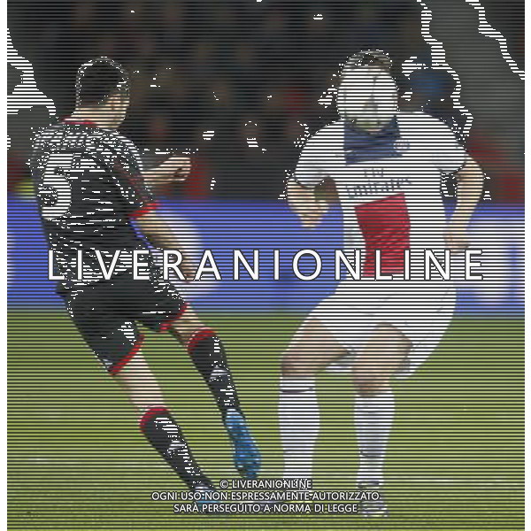 Championsleague, Bayer Leverkusen vs. Paris St. Germain, 18.02.14 Emir Spahic (Leverkusen) gegen Zlatan Ibrahimovic (Paris) Hasan Bratic;Koblenzerstr.3;56412 Nentershausen;Tel.:0172-2733357; hb-press-agency@t-online.de;http://www.uptodate-bildagentur.de; Veroeffentlichung gem. AGB - Stand 09.2006; Foto ist Honorarpflichtig zzgl. 7% Ust.; Steuer-Nr.: 30 807 6032 6;Finanzamt Montabaur; Nassauische Sparkasse Nentershausen; Konto 828017896, BLZ 510 500 15;SWIFT-BIC: NASS DE 55;IBAN: DE69 5105 0015 0828 0178 96; Belegexemplar erforderlich! AG ALDO LIVERANI SAS ONLY ITALY