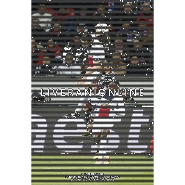 Championsleague, Bayer Leverkusen vs. Paris St. Germain, 18.02.14 ÷mer Tprak (Leverkusen) gegen Thiago Silva (Paris) und Blaise Matuidi (Paris) Hasan Bratic;Koblenzerstr.3;56412 Nentershausen;Tel.:0172-2733357; hb-press-agency@t-online.de;http://www.uptodate-bildagentur.de; Veroeffentlichung gem. AGB - Stand 09.2006; Foto ist Honorarpflichtig zzgl. 7% Ust.; Steuer-Nr.: 30 807 6032 6;Finanzamt Montabaur; Nassauische Sparkasse Nentershausen; Konto 828017896, BLZ 510 500 15;SWIFT-BIC: NASS DE 55;IBAN: DE69 5105 0015 0828 0178 96; Belegexemplar erforderlich! AG ALDO LIVERANI SAS ONLY ITALY