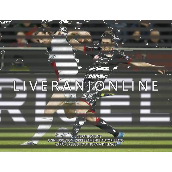Championsleague, Bayer Leverkusen vs. Paris St. Germain, 18.02.14 Emir Spahic (Leverkusen) gegen Zlatan Ibrahimovic (Paris) Hasan Bratic;Koblenzerstr.3;56412 Nentershausen;Tel.:0172-2733357; hb-press-agency@t-online.de;http://www.uptodate-bildagentur.de; Veroeffentlichung gem. AGB - Stand 09.2006; Foto ist Honorarpflichtig zzgl. 7% Ust.; Steuer-Nr.: 30 807 6032 6;Finanzamt Montabaur; Nassauische Sparkasse Nentershausen; Konto 828017896, BLZ 510 500 15;SWIFT-BIC: NASS DE 55;IBAN: DE69 5105 0015 0828 0178 96; Belegexemplar erforderlich! AG ALDO LIVERANI SAS ONLY ITALY