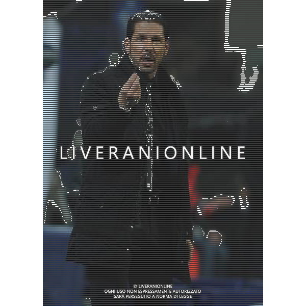UEFA Champions League 2013/2014 Ottavi di Finale Andata Milano - 19.02.2014 Milan-Atletico Madrid Nella Foto:simeone /Ph.Vitez-Ag. Aldo Liverani