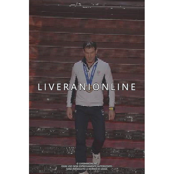 Seconda Serata 64mo Festival della Canzone Italiana di Sanremo 19 febbraio 2014 Nella foto: Armin Zoeggeler ©gazzaniga/AGENZIA ALDO LIVERANI SAS