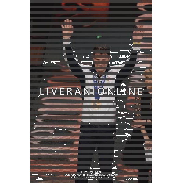 Seconda Serata 64mo Festival della Canzone Italiana di Sanremo 19 febbraio 2014 Nella foto: Armin Zoeggeler ©gazzaniga/AGENZIA ALDO LIVERANI SAS