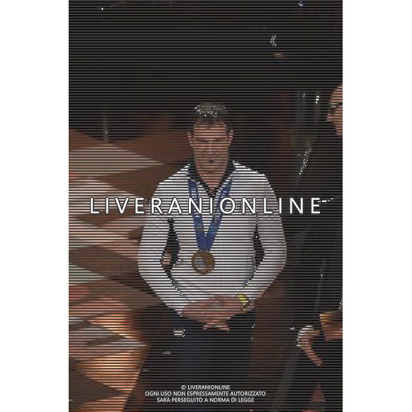 Seconda Serata 64mo Festival della Canzone Italiana di Sanremo 19 febbraio 2014 Nella foto: Armin Zoeggeler ©gazzaniga/AGENZIA ALDO LIVERANI SAS