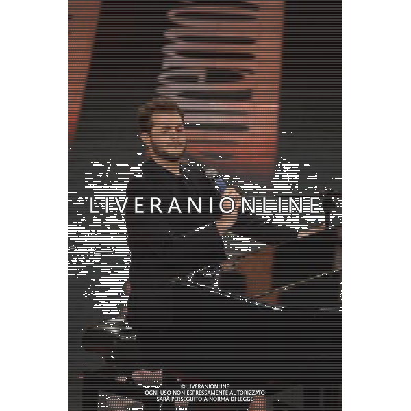 Seconda Serata 64mo Festival della Canzone Italiana di Sanremo 19 febbraio 2014 Nella foto: Renzo Rubino ©gazzaniga/AGENZIA ALDO LIVERANI SAS